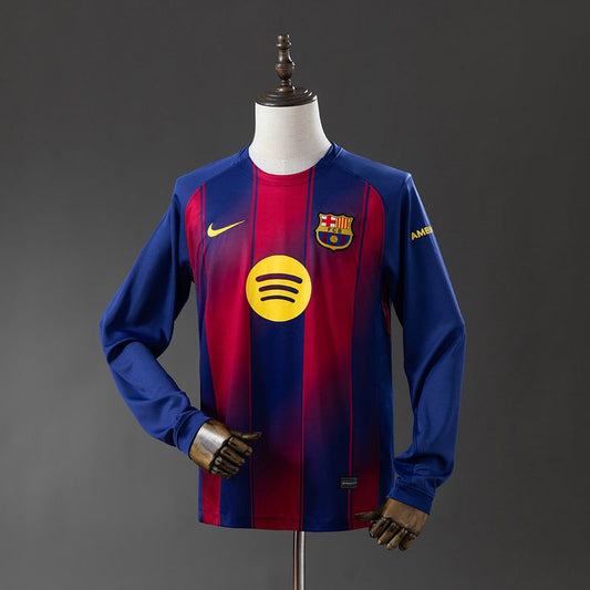Barcelona 2025-2026 Home Long-Sleeve Fan