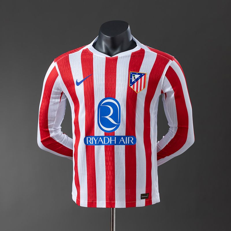 Atletico Madrid 2025-2026 Home Long sleeves Player