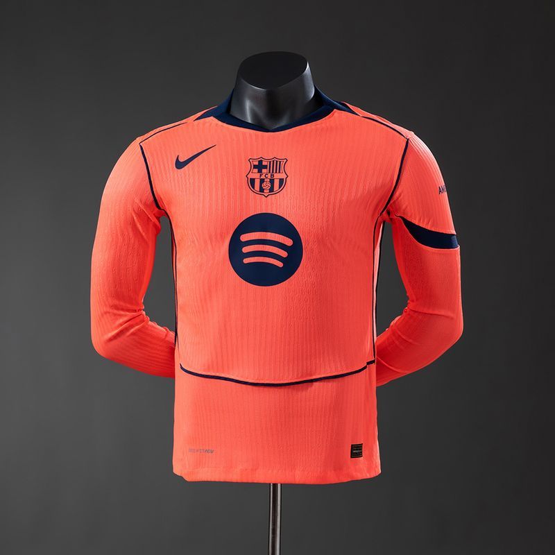Barcelona 2025-2026 Second Away Long-Sleeve Player