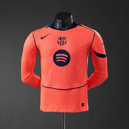 Barcelona 2025-2026 Second Away Long-Sleeve Player