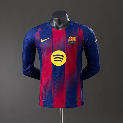 Barcelona 2025-2026 Home Long-Sleeve Player