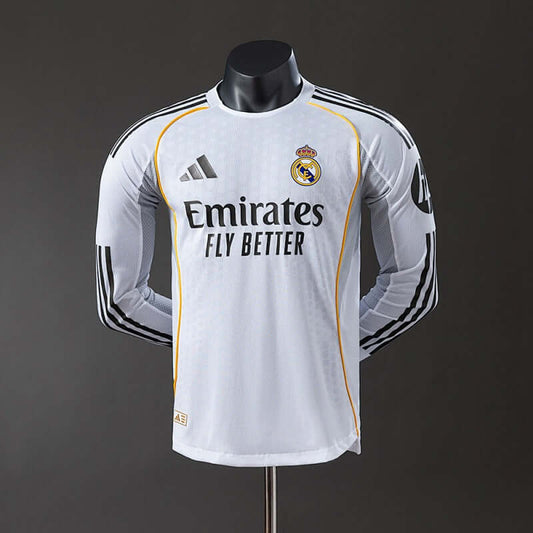 Real Madrid 2025-2026 Home Long sleeves Player