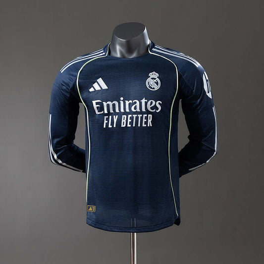 Real Madrid 2025-2026 Away Long sleeves Player