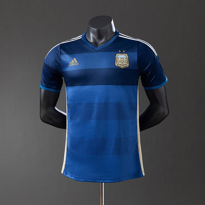 Argentina 2014 Away Player Version Retro Jersey