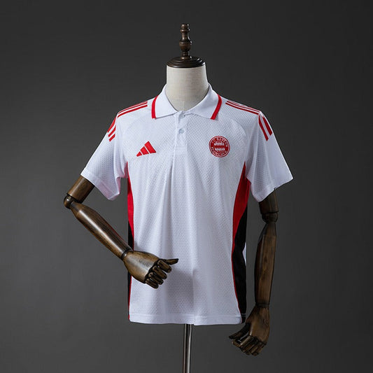 Bayern München 2025-2026 POLO-White&Red Fan