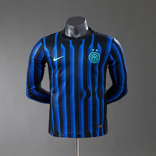 Inter Milan 2025-2026 Home Long-Sleeve Player