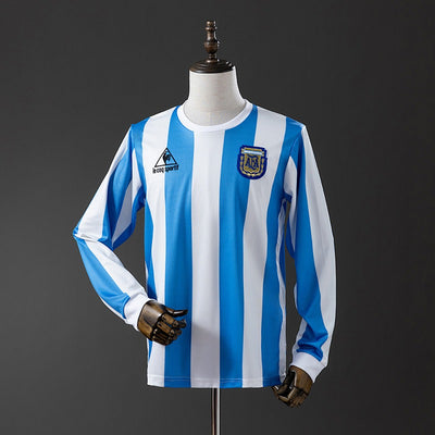 Argentina 1986 Home Long Sleeve Retro Jersey