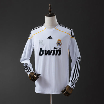 Retro Real Madrid 2009-2010 Home Long sleeves